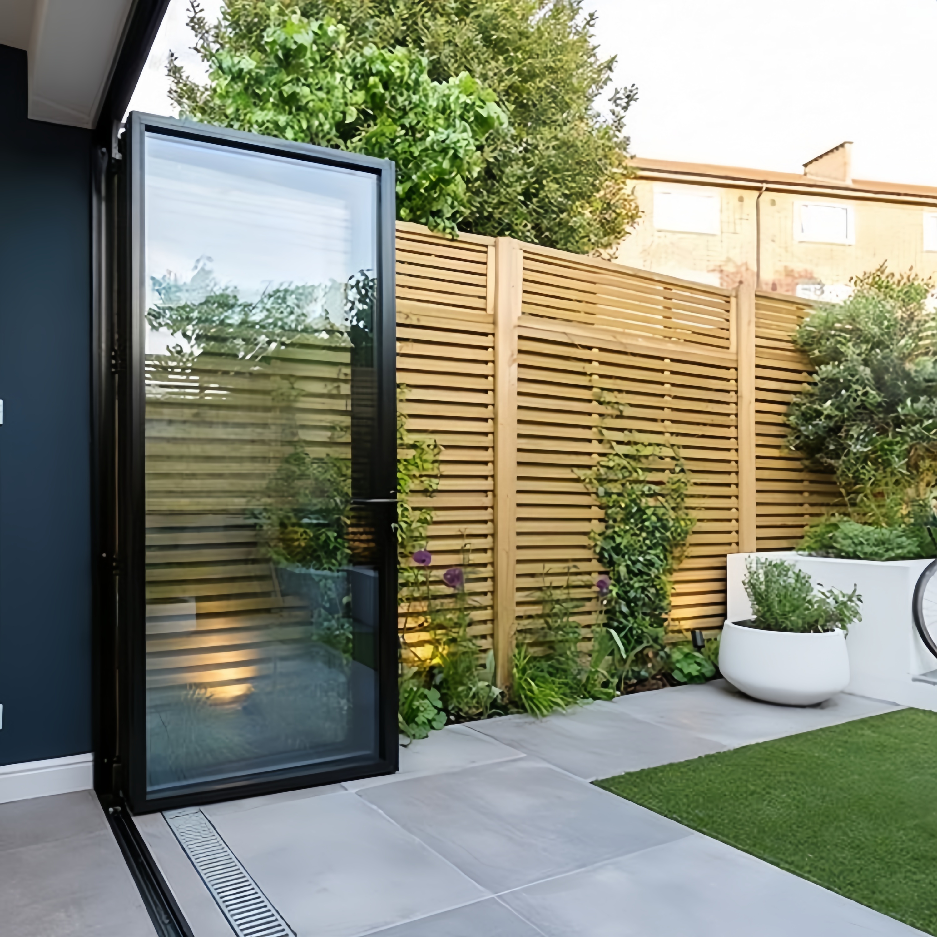 Tilpasset veranda udvendig harmonika bifold dør glas skydedør terrasse bifold flere paneler aluminium bifold dør til salg