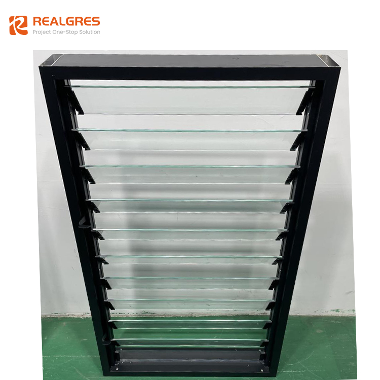 Realgres H-120cm X 60cm-B Aluminium Jalouplus Vindue Vertikal 12 Blade