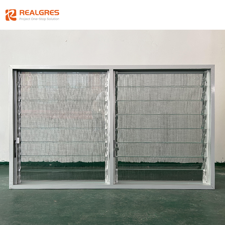 Realgres H-120cm X 60cm-B Aluminium Jalouplus Vindue Vertikal 12 Blade