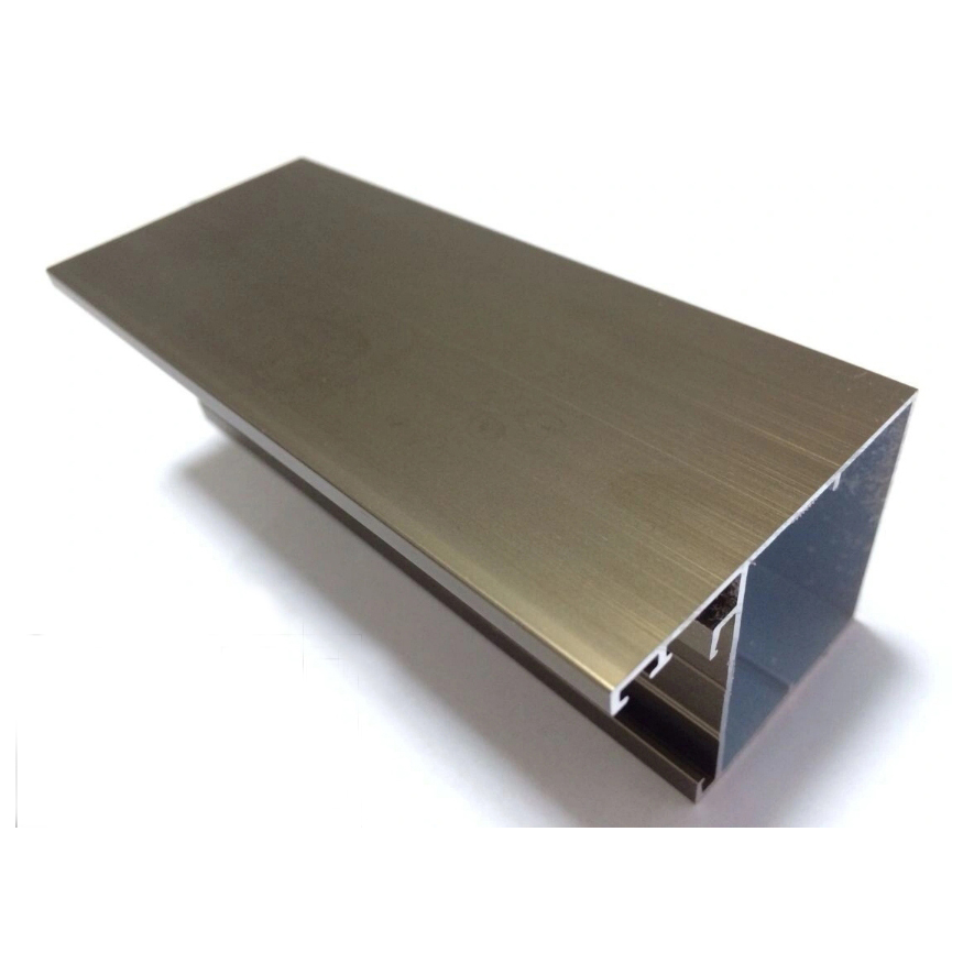 6063 legering T5 champagne anodiserede skyde-/hængte vinduer aluminiumsprofiler ramme fuld størrelse serie aluminiumsramme til bygning