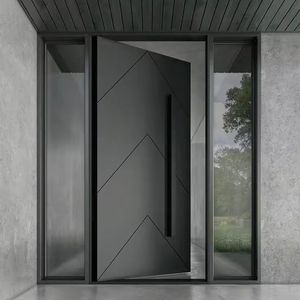 Moderne drejedør med tyverisikret minimalistisk aluminiumsfinish til udendørs brug i lejligheder og villaer