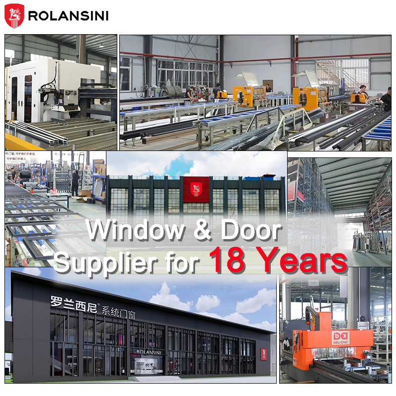 Rolansini AS2047 Smalrammet aluminiumsvindue Minimalistisk slankprofileret vindue