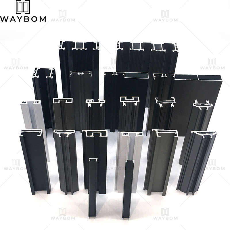 Waybom Bi Foldedøre Profiler Aluminium Materiale Indvendig Glasdør Profil Teleskopisk Slimline Aluminium Skydedør