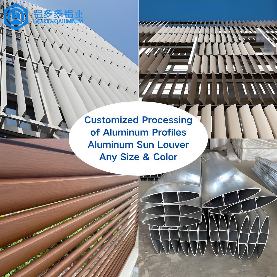 Hot Sale 305mmx49.5mm Tilpasset Farvedesign Ekstruderet Udvendig Stor Aluminium Lamellukke Vinduer Lamel