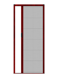 Foldbar skærmdør Teleskopisk glidende usynlig myggenet DIY aluminiumsramme ventilation myggesikkert netgardin til hjemmet