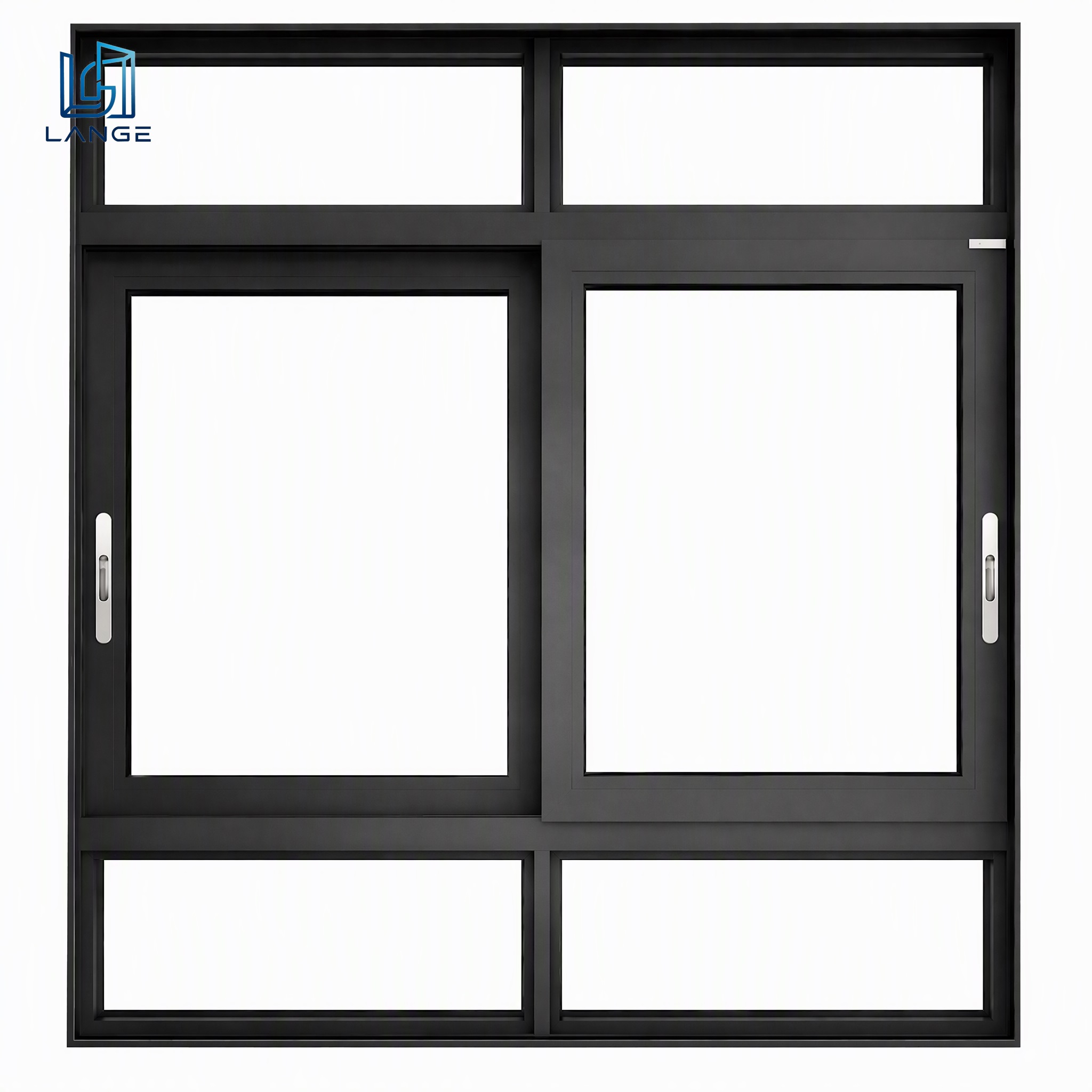 LANGE Moderne specialfremstillede aluminiumsvinduer Dobbeltglaserede aluminiumsskydevinduer Profiler UPVC skydevinduer