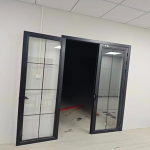 Moderne aluminiumsglas svingdør til bolig og hotel