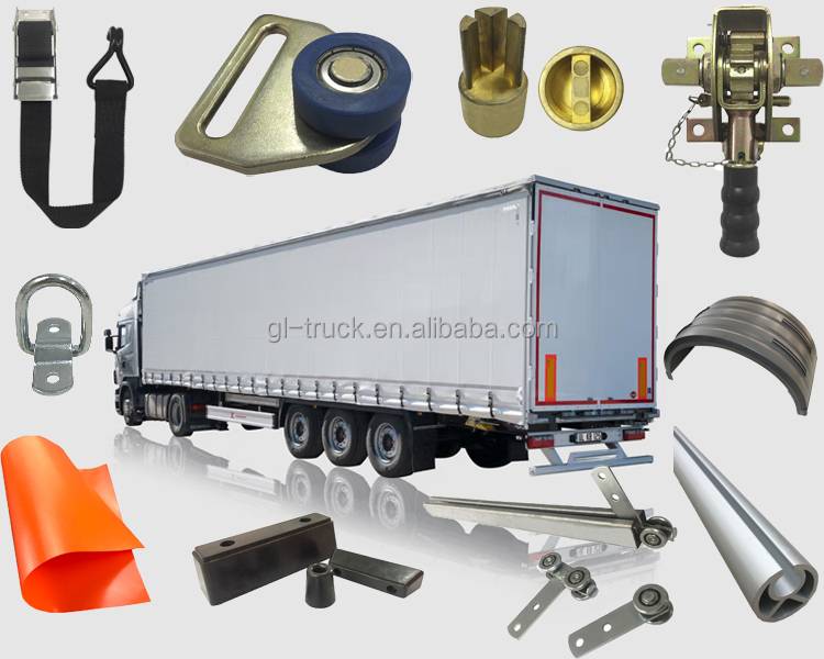 GL-15912 Aluminiumprofil Gardinstang Type AE til Sidegardintrailer