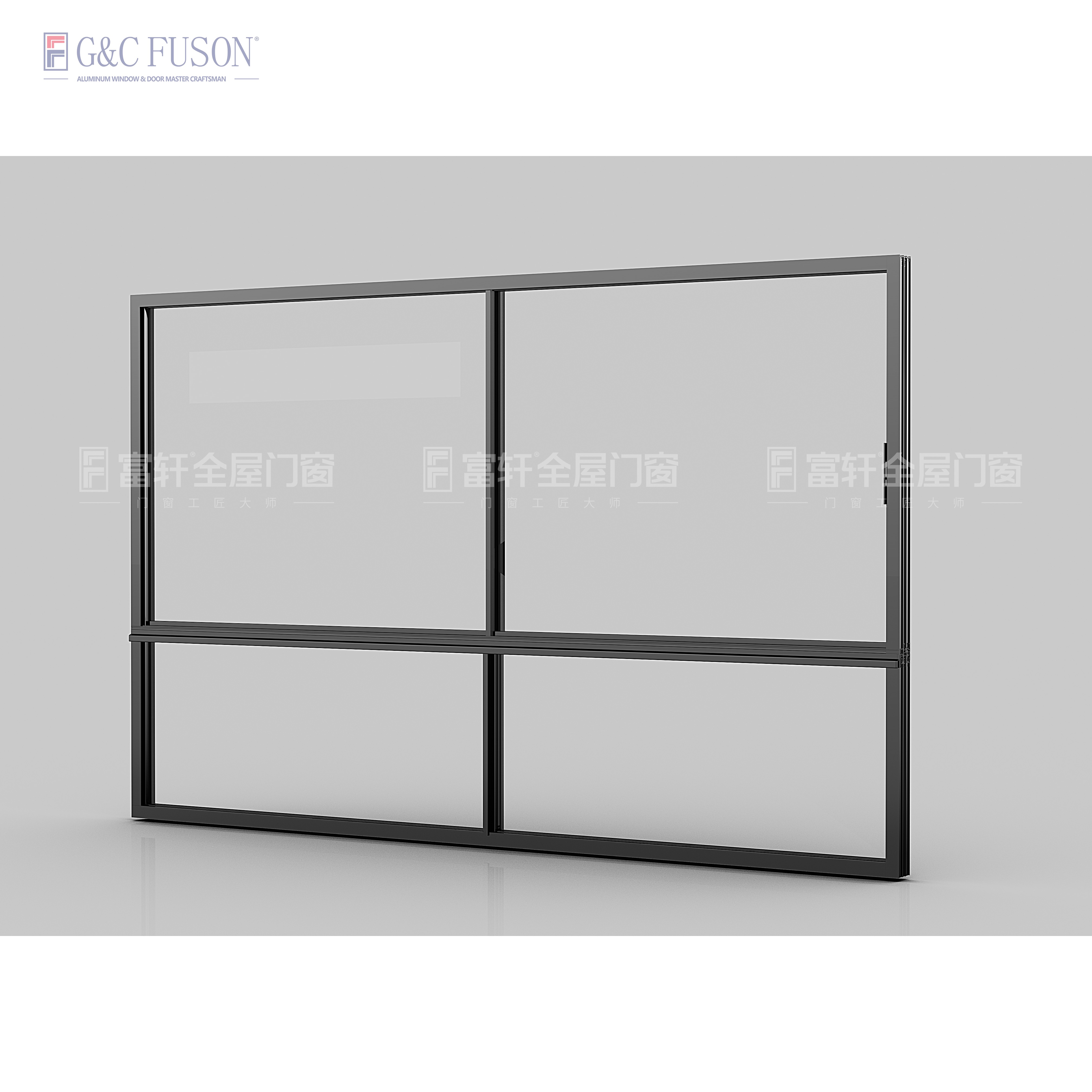 Fuson Aluminium Energieffektivt Design Skydevindue Lamel Tilpasset Hurricane Impact Aluminium Vindue