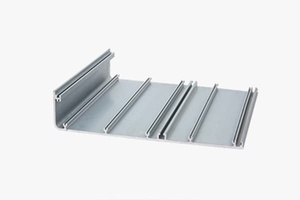 Energibesparende termisk brudt aluminiumsgardinvægsprofil isoleret aluminiumsfacadesystem til kommerciel kontorbygning