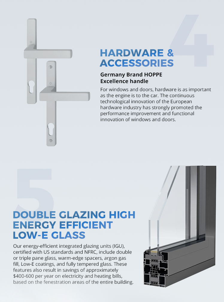 Aluminium foldedør detalje 4