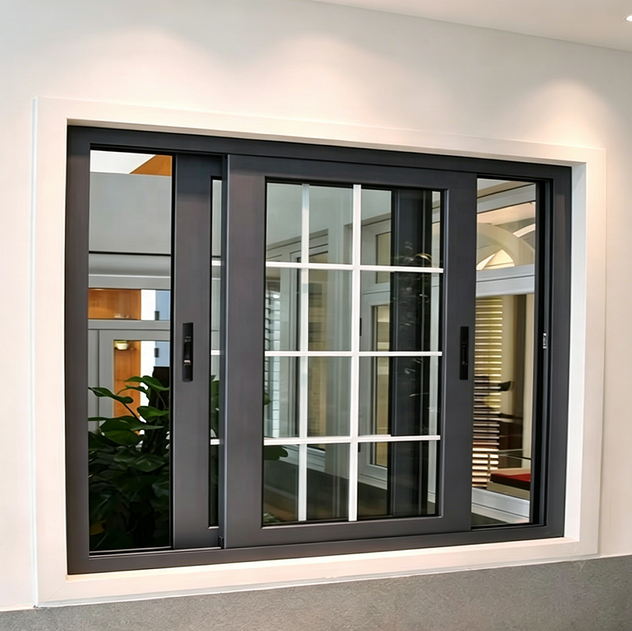 WANJIA AS2047 NFRC Skydevinduer RAMME Hus Valgfrie Elektriske Automatiske Vinduer Aluminium Glas Horisontale Skydevinduer