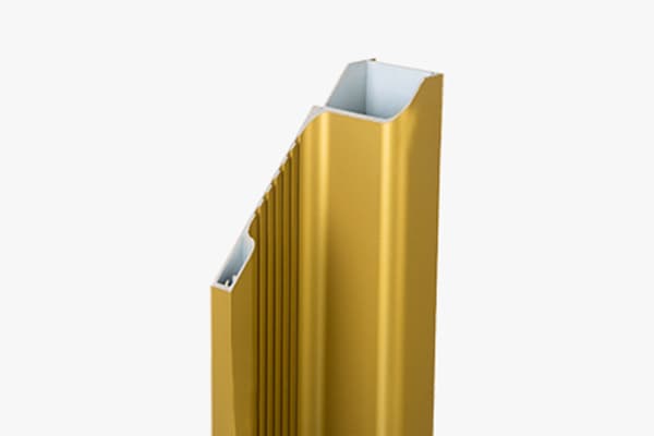 Energibesparende termisk brudt aluminiumsgardinvægsprofil isoleret aluminiumsfacadesystem til kommerciel kontorbygning