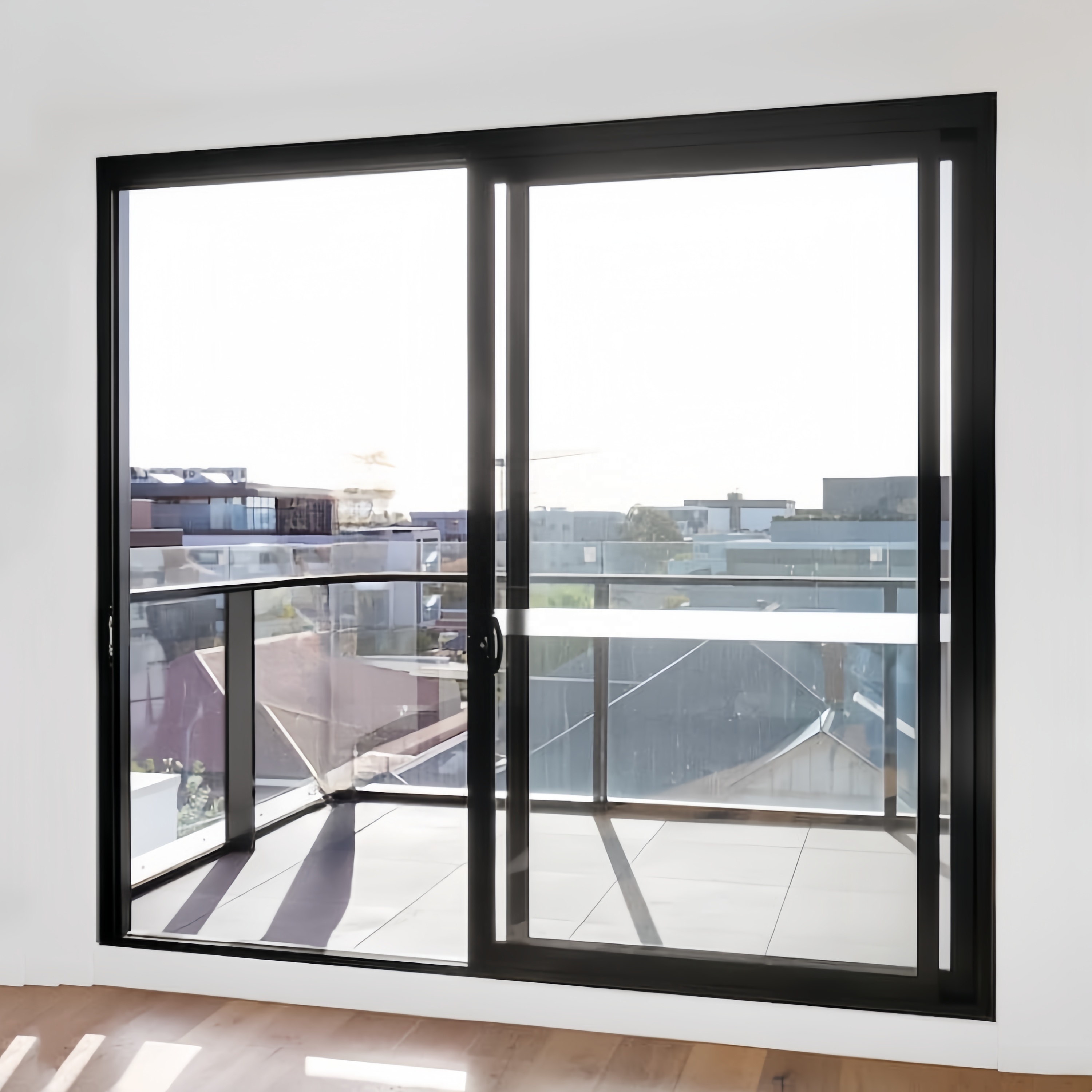 Skydedør Tilpasset Ny Design Balkon Glasdør Dobbelt Glas Udvendig eller Indvendig Panoramisk Aluminium Skydedør til Salg