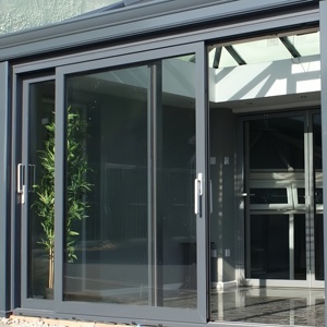 Skydedør Tilpasset Ny Design Balkon Glasdør Dobbelt Glas Udvendig eller Indvendig Panoramisk Aluminium Skydedør til Salg