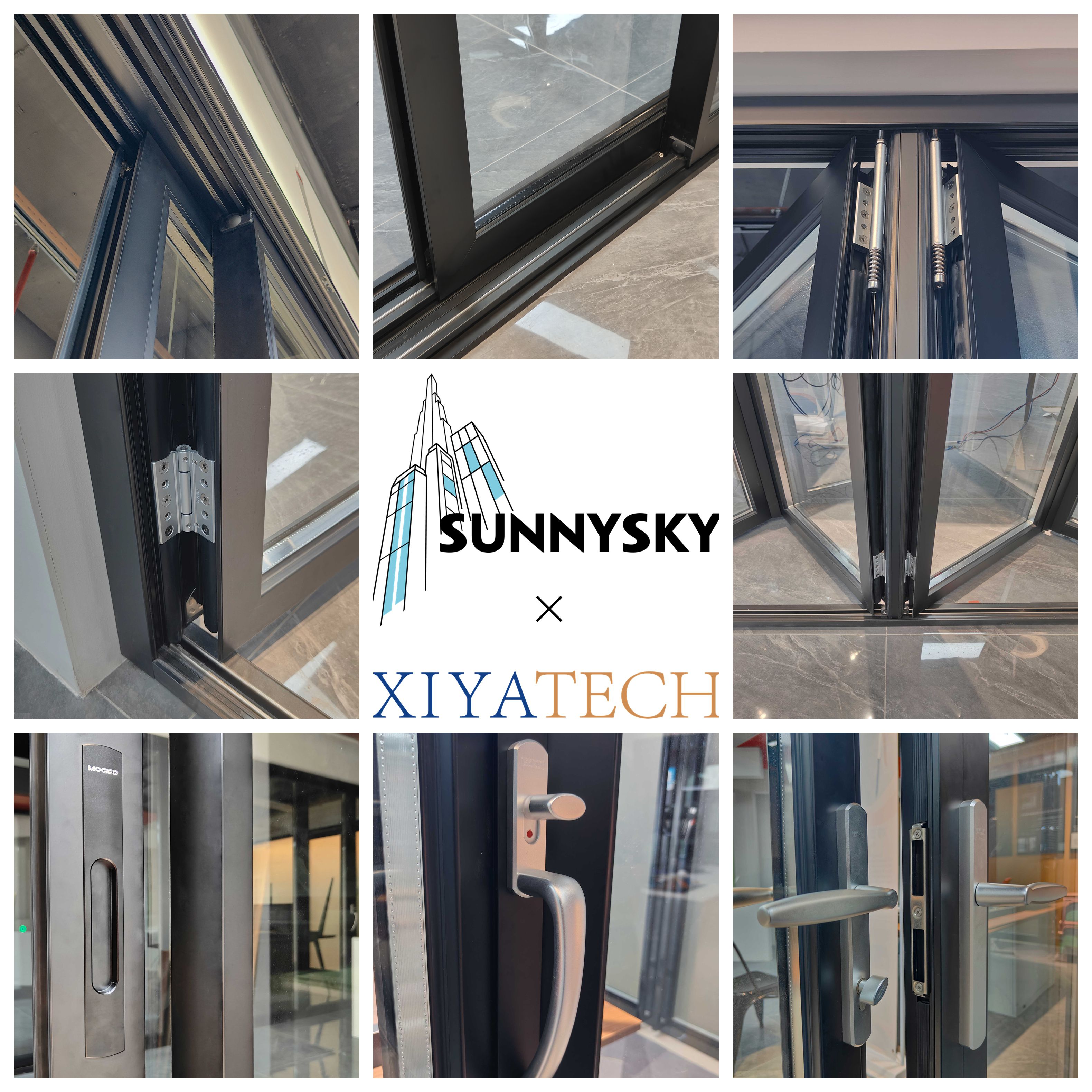 Sunnysky dobbeltglaseret lydisolerende barriere i aluminium