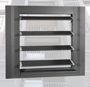 Moderne persienner Vinduesglas Priser Aluminiumsramme Justerbare glaslameller Aluminiumslameller